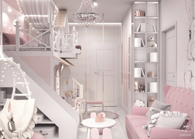 Pokój dla księżniczki w stylu glam – PATMATstudio | Pokoje dla dzieci